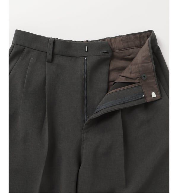 Spick and Span「《追加》ダブルクロスツータックパンツ」|スラックス|