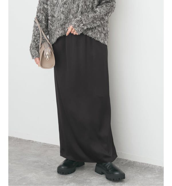 Spick and Span「《追加》サテンイージースカート」|スカート|