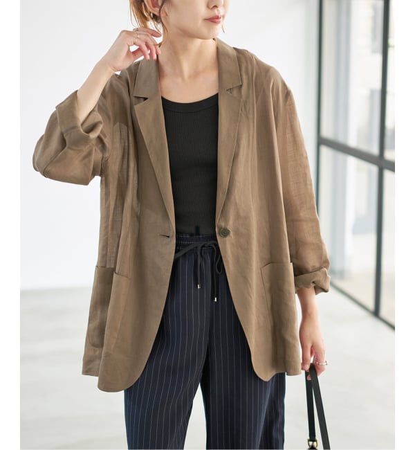 Spick and Span「《追加》ラミーミックスシアージャケット」|テーラードジャケット|