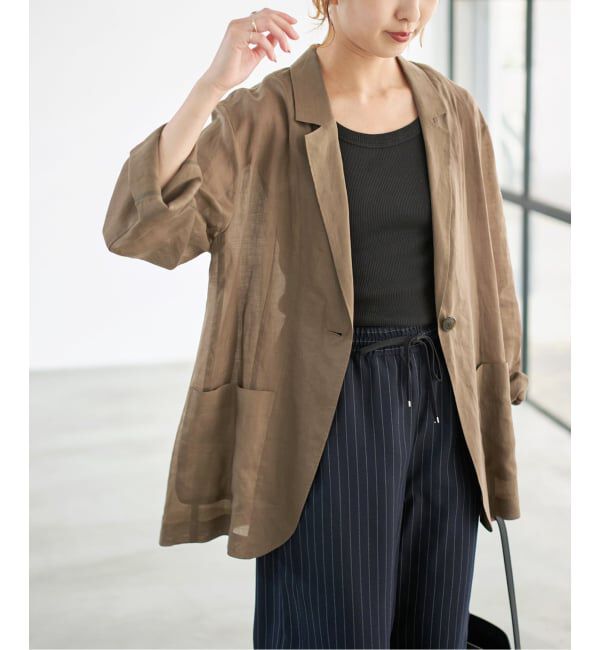 Spick and Span「《追加》ラミーミックスシアージャケット」|テーラードジャケット|