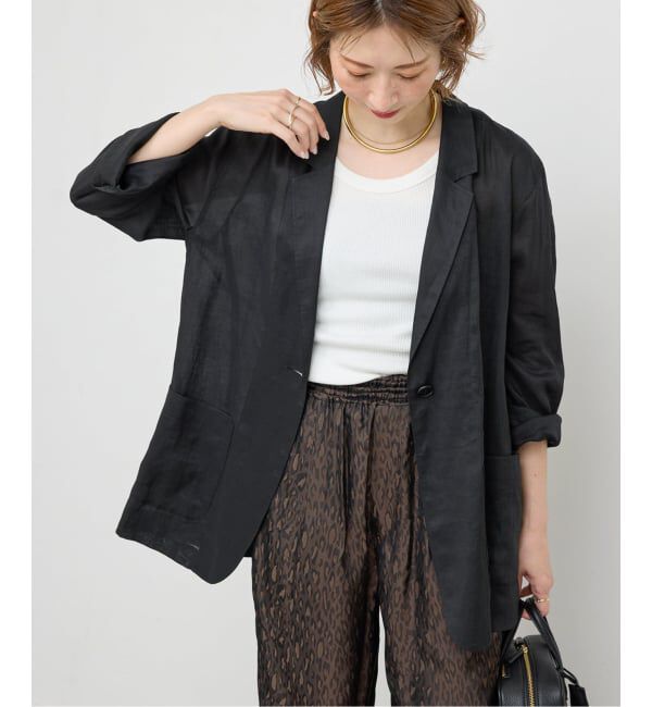 Spick and Span「《追加》ラミーミックスシアージャケット」|テーラードジャケット|