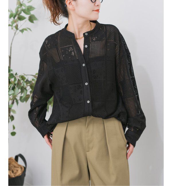 Spick and Span「《追加3》PEレースシャツ」|シャツ・ブラウス|