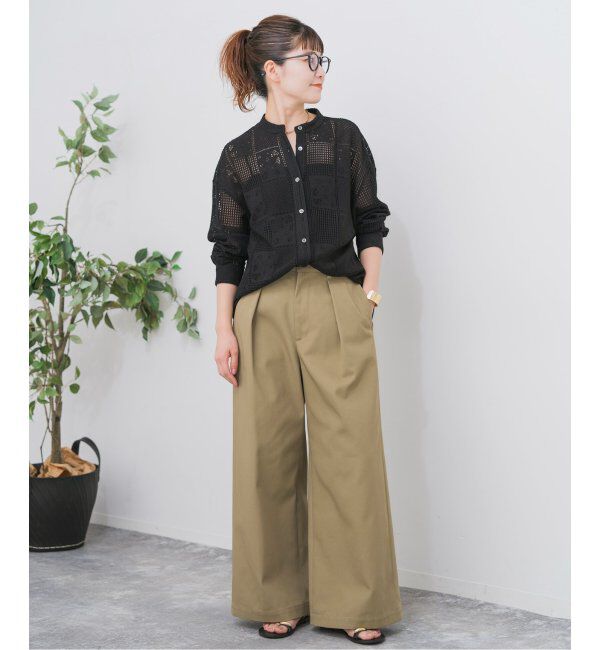 Spick and Span「《追加3》PEレースシャツ」|シャツ・ブラウス|