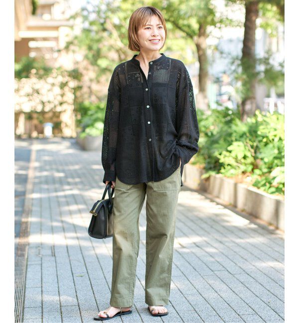 Spick and Span「《追加3》PEレースシャツ」|シャツ・ブラウス|