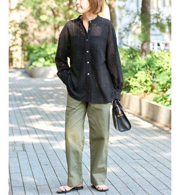 Spick and Span「《追加3》PEレースシャツ」|シャツ・ブラウス|