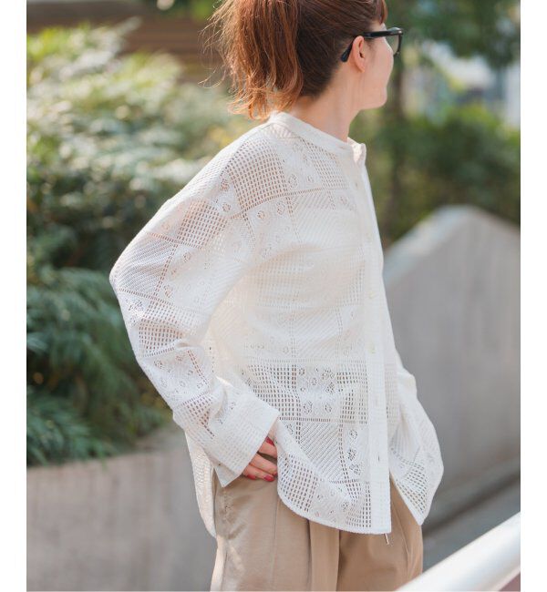 Spick and Span「《追加3》PEレースシャツ」|シャツ・ブラウス|