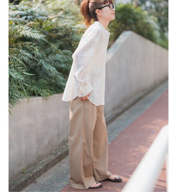 Spick and Span「《追加3》PEレースシャツ」|シャツ・ブラウス|