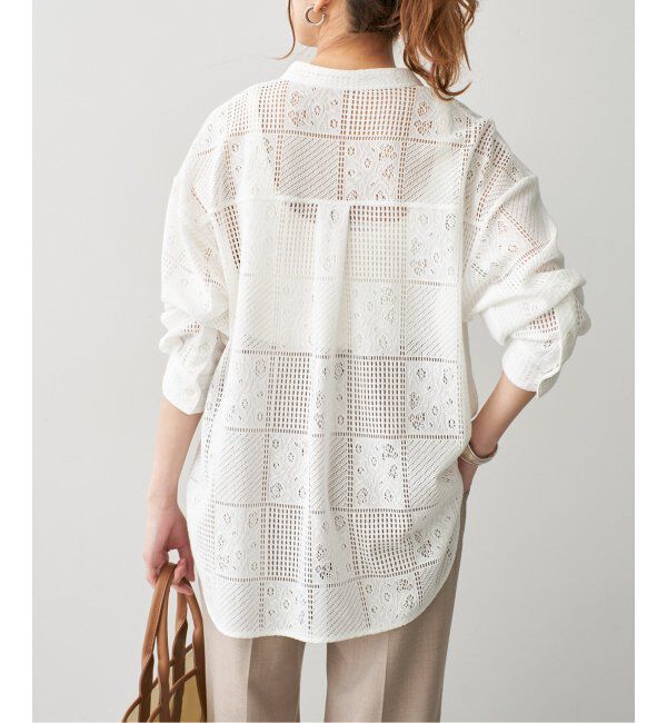 Spick and Span「《追加3》PEレースシャツ」|シャツ・ブラウス|