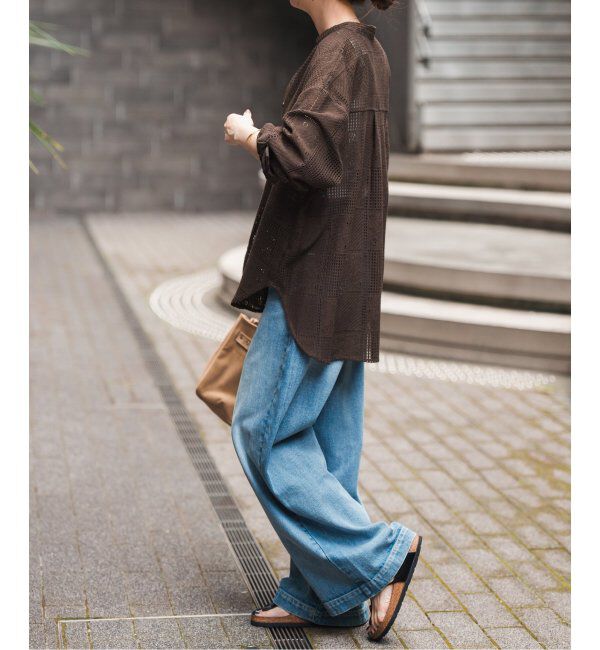 Spick and Span「《追加3》PEレースシャツ」|シャツ・ブラウス|