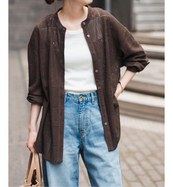 Spick and Span「《追加3》PEレースシャツ」|シャツ・ブラウス|