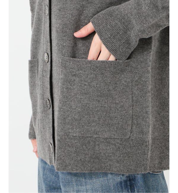 Spick and Span「ロゴジャガードVネックカーディガン」|カーディガン|