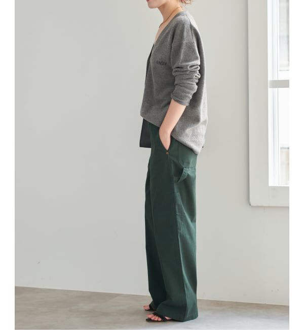 Spick and Span「ロゴジャガードVネックカーディガン」|カーディガン|