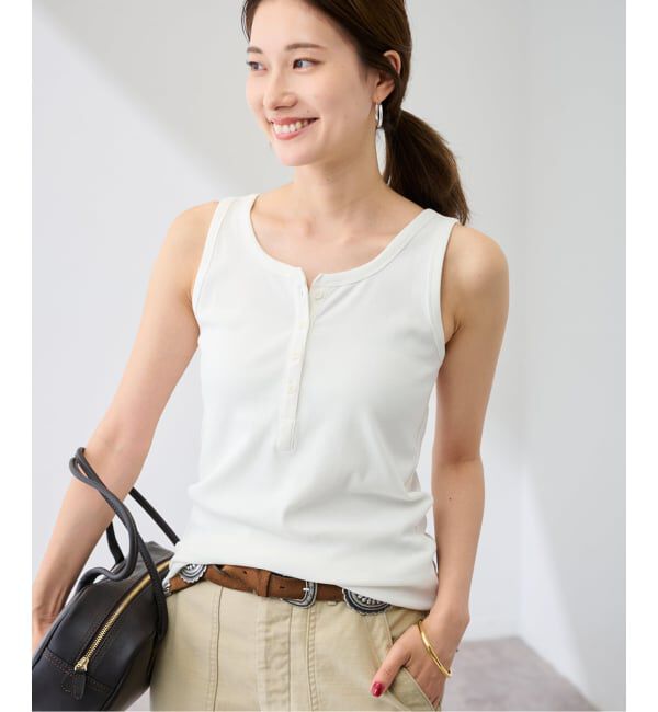 FRAMeWORK「コットンリブヘンリータンク」|タンクトップ|