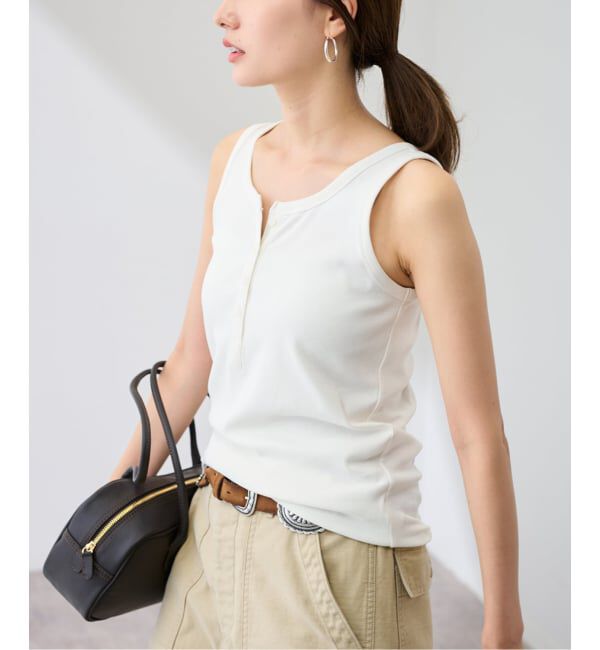 FRAMeWORK「コットンリブヘンリータンク」|タンクトップ|