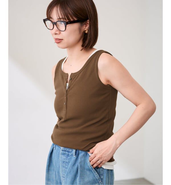 FRAMeWORK「コットンリブヘンリータンク」|タンクトップ|