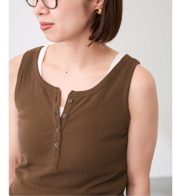 FRAMeWORK「コットンリブヘンリータンク」|タンクトップ|