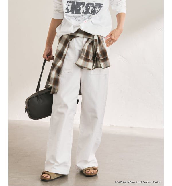 FRAMeWORK「≪追加≫ミリタリースラブバックサテンベイカーパンツ3」|カーゴ|