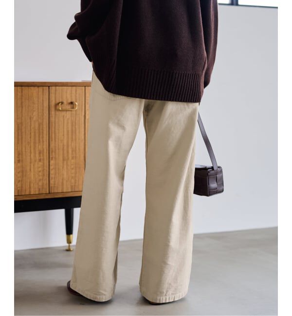 FRAMeWORK「≪追加≫ミリタリースラブバックサテンベイカーパンツ3」|カーゴ|