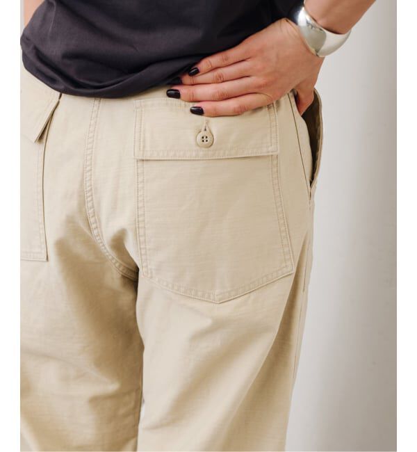 FRAMeWORK「≪追加≫ミリタリースラブバックサテンベイカーパンツ3」|カーゴ|