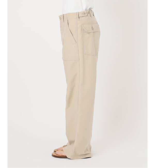 FRAMeWORK「≪追加≫ミリタリースラブバックサテンベイカーパンツ3」|カーゴ|