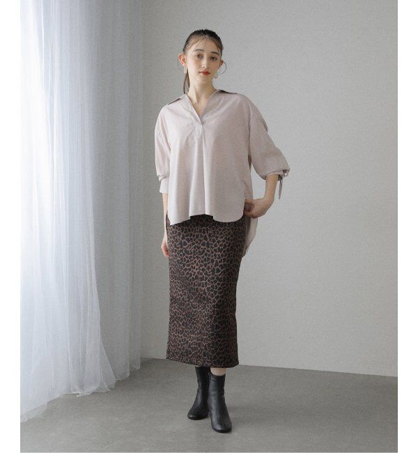  「【洗える】スキッパーオータムシャツ」|シャツ・ブラウス|