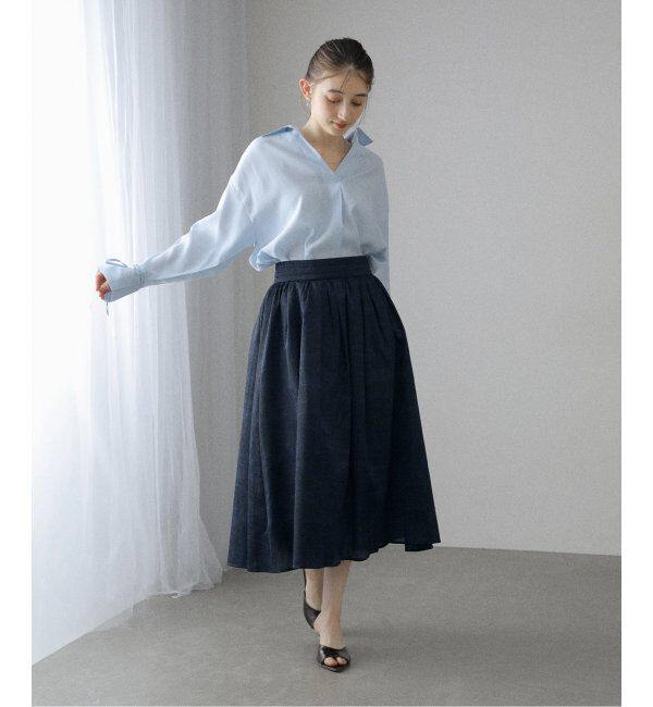  「【洗える】スキッパーオータムシャツ」|シャツ・ブラウス|