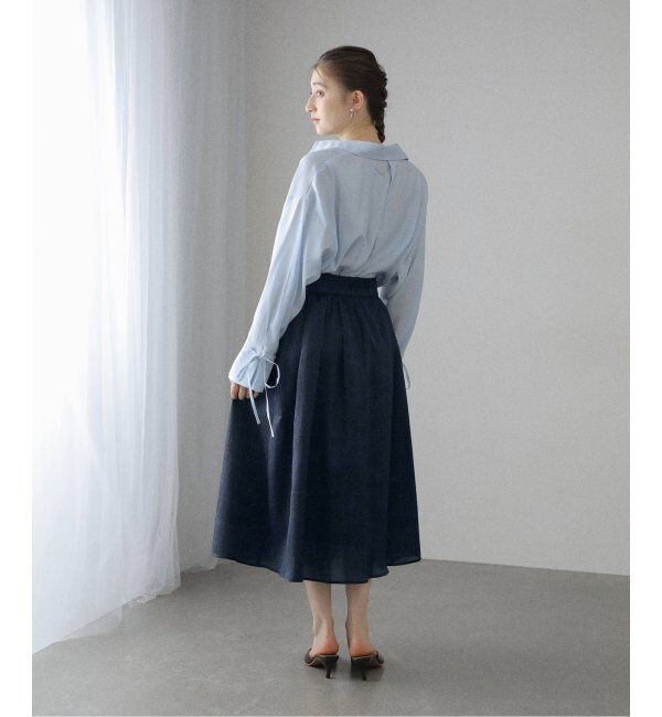  「【洗える】スキッパーオータムシャツ」|シャツ・ブラウス|