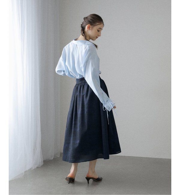  「【洗える】スキッパーオータムシャツ」|シャツ・ブラウス|