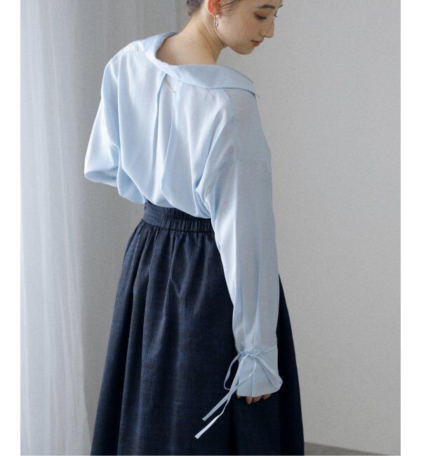  「【洗える】スキッパーオータムシャツ」|シャツ・ブラウス|