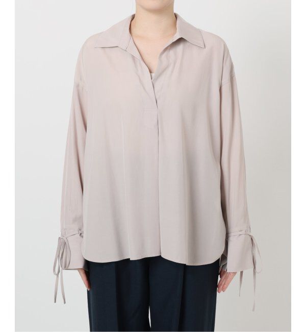  「【洗える】スキッパーオータムシャツ」|シャツ・ブラウス|