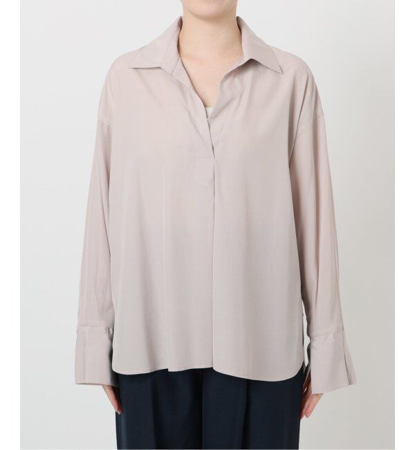  「【洗える】スキッパーオータムシャツ」|シャツ・ブラウス|