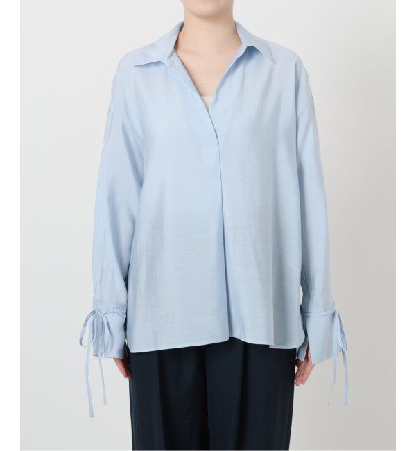  「【洗える】スキッパーオータムシャツ」|シャツ・ブラウス|