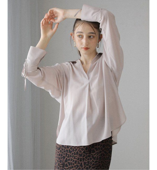  「【洗える】スキッパーオータムシャツ」|シャツ・ブラウス|