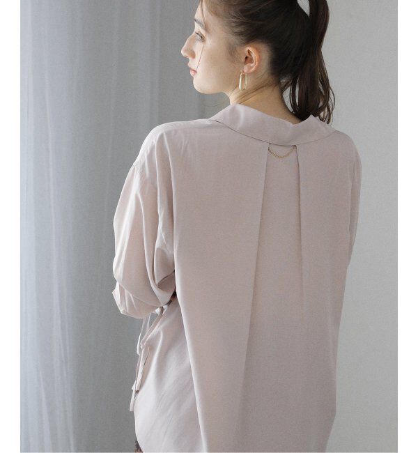  「【洗える】スキッパーオータムシャツ」|シャツ・ブラウス|
