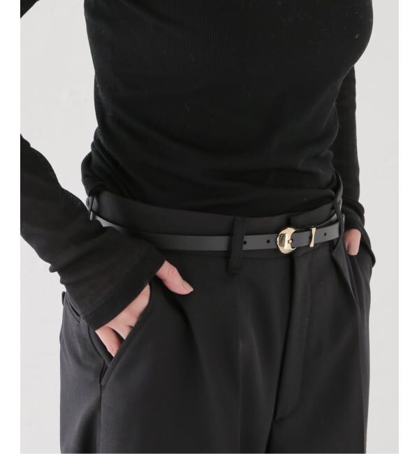  「LEFIJE/レフィエ ラウンドバックル スリムベルト」|ベルト|