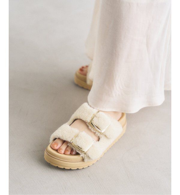  「レザーボアベルトサンダル」|サンダル|