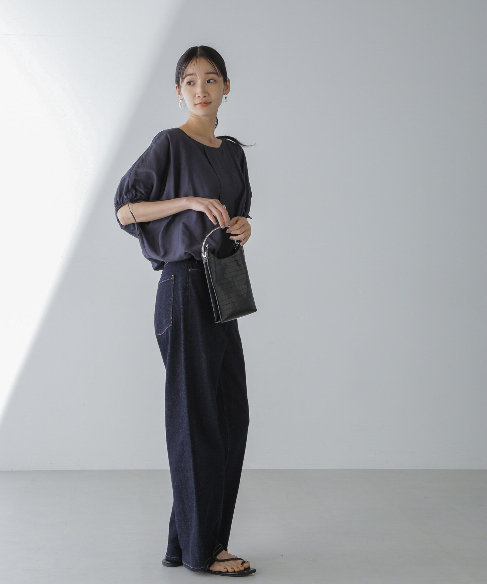 nano･universe「バルーンシルエットブラウス」|シャツ・ブラウス|