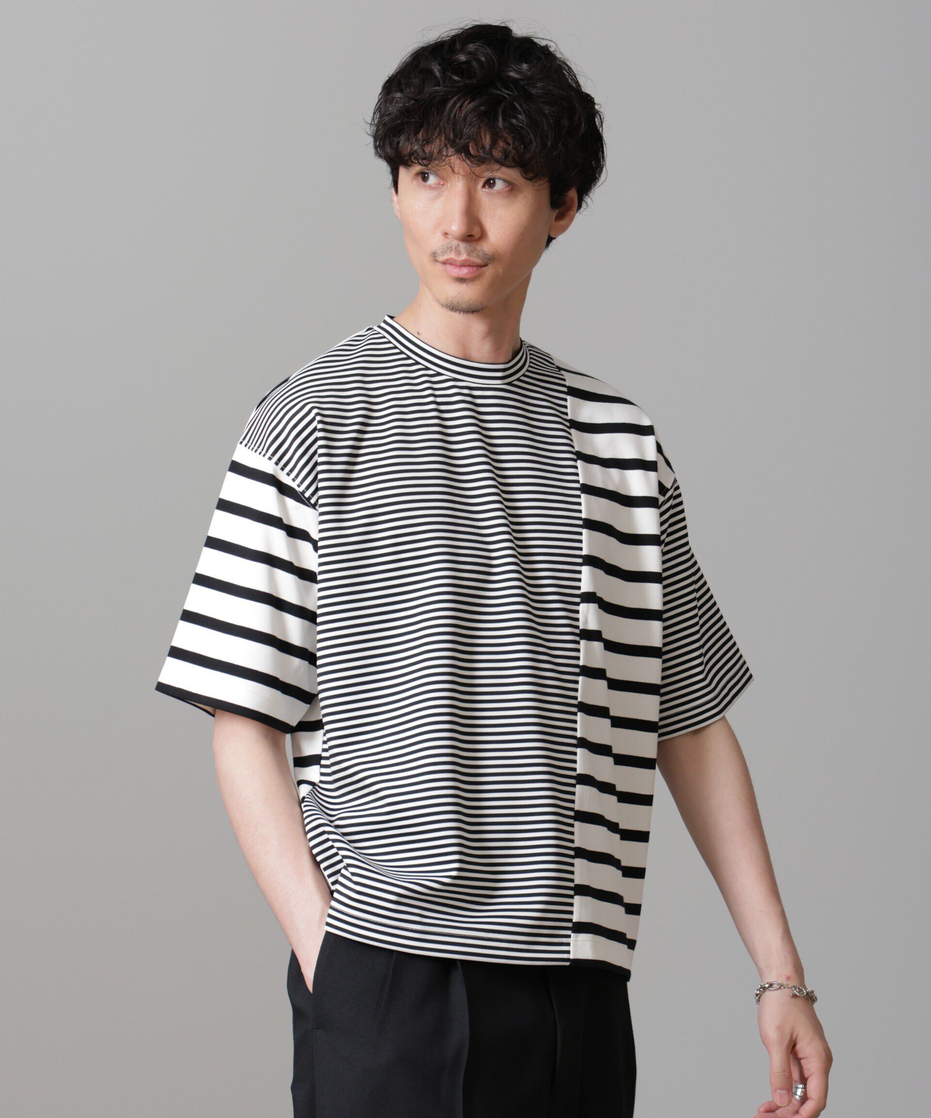 nano･universe「ボーダー切替Ｔシャツ」|Tシャツ・カットソー|