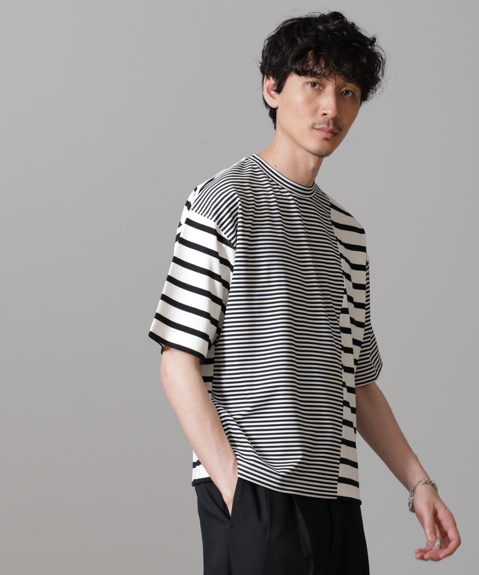 nano･universe「ボーダー切替Ｔシャツ」|Tシャツ・カットソー|