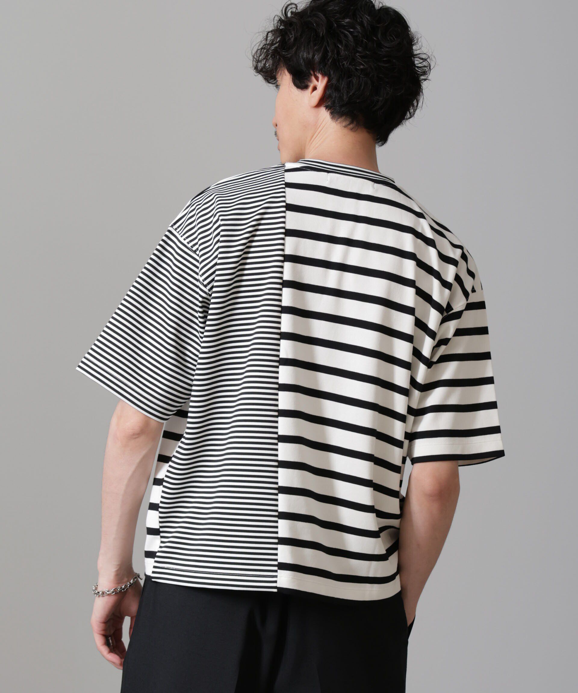 nano･universe「ボーダー切替Ｔシャツ」|Tシャツ・カットソー|