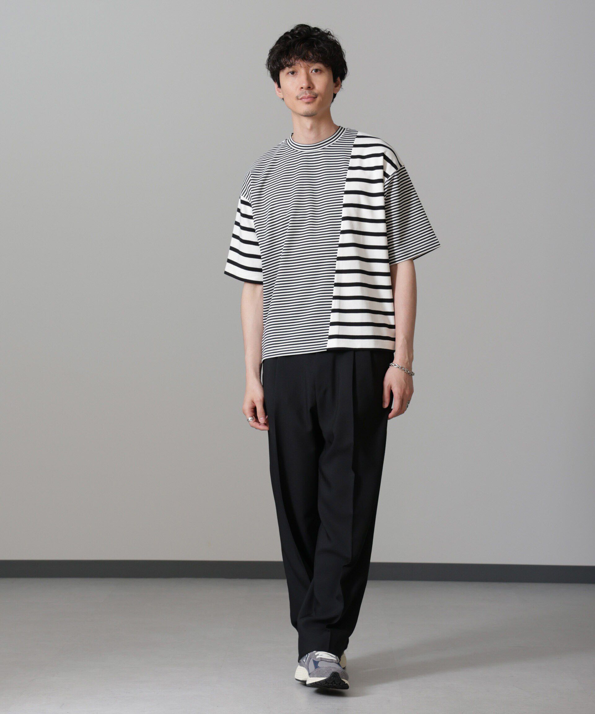 nano･universe「ボーダー切替Ｔシャツ」|Tシャツ・カットソー|