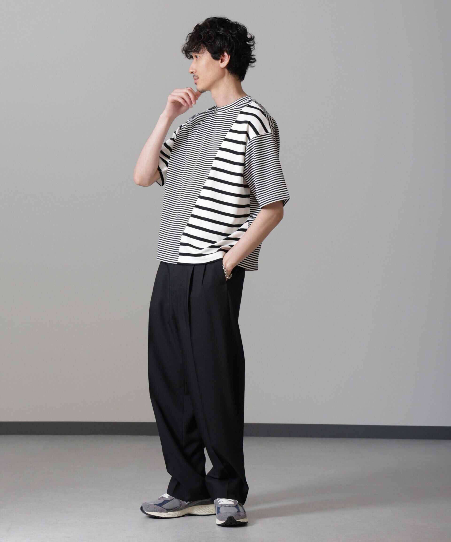 nano･universe「ボーダー切替Ｔシャツ」|Tシャツ・カットソー|