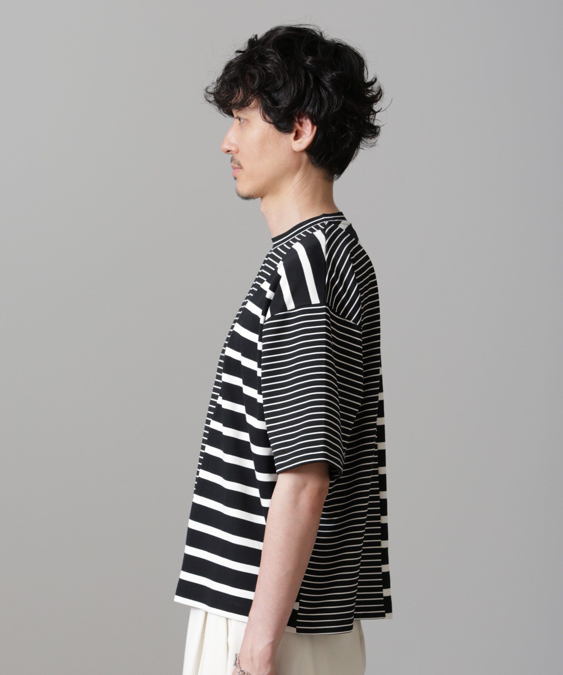 nano･universe「ボーダー切替Ｔシャツ」|Tシャツ・カットソー|