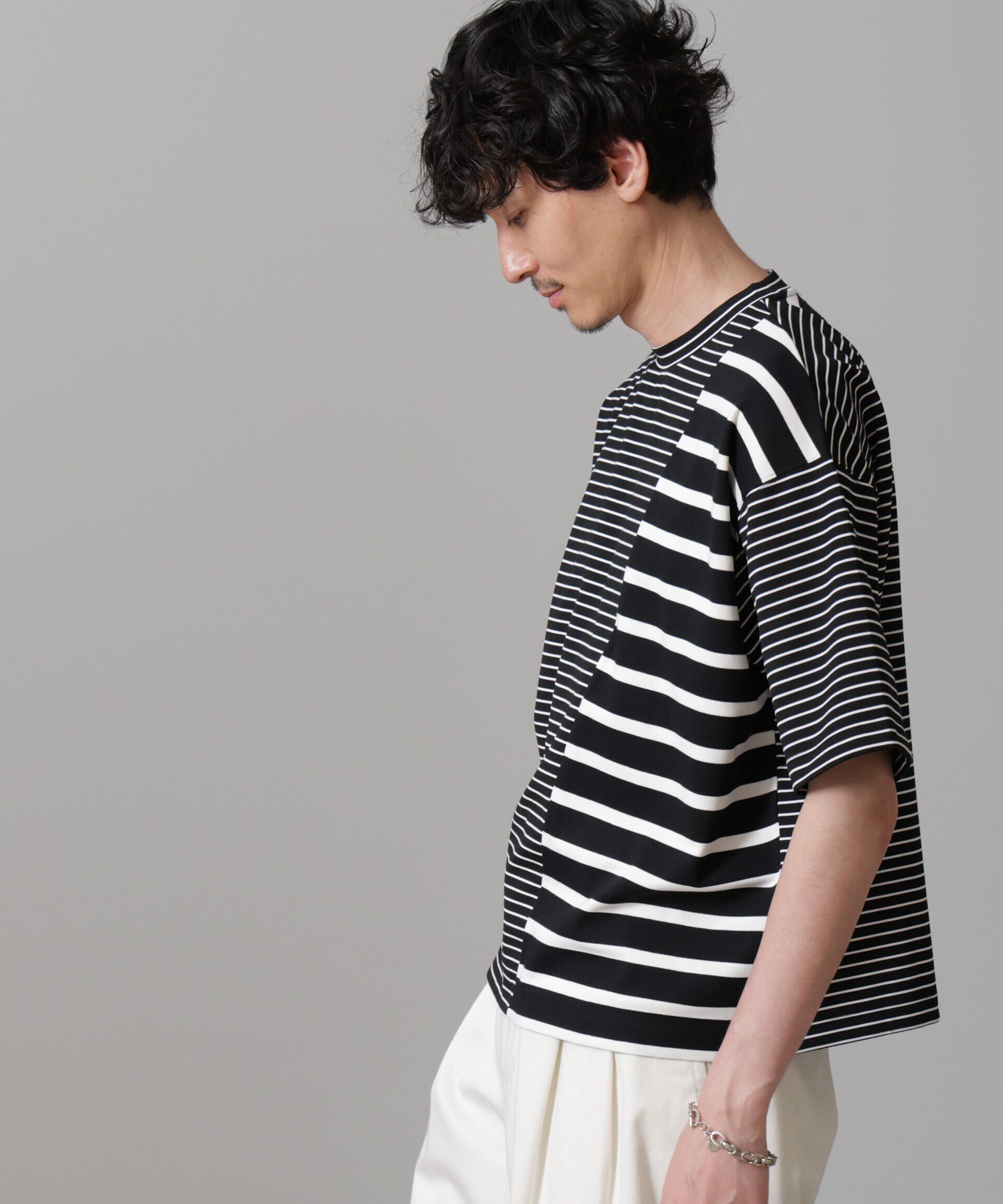 nano･universe「ボーダー切替Ｔシャツ」|Tシャツ・カットソー|