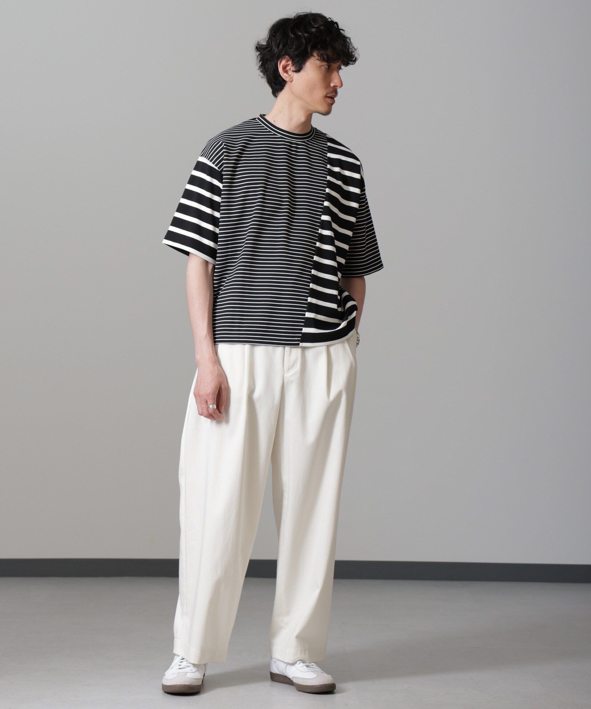 nano･universe「ボーダー切替Ｔシャツ」|Tシャツ・カットソー|