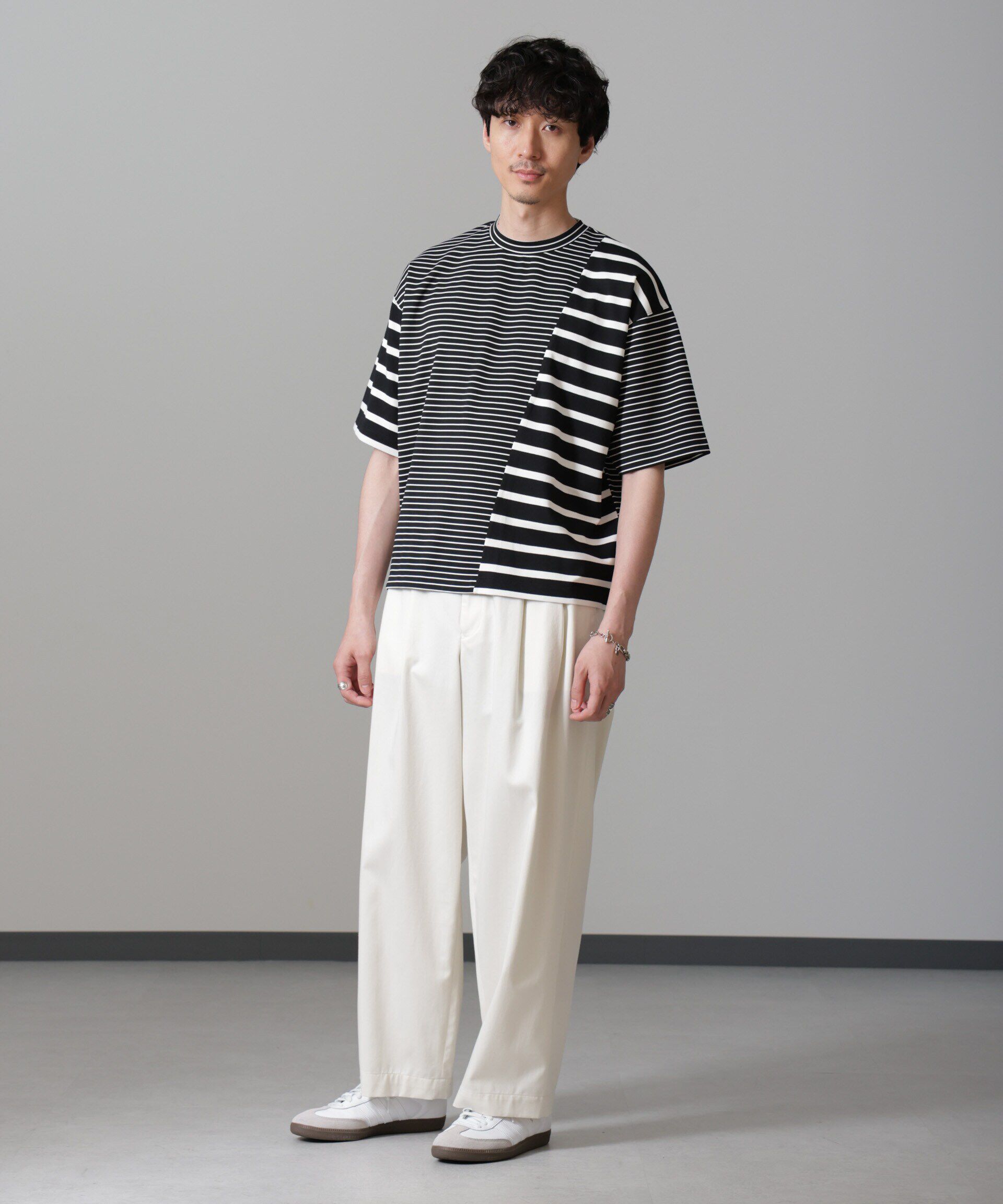 nano･universe「ボーダー切替Ｔシャツ」|Tシャツ・カットソー|