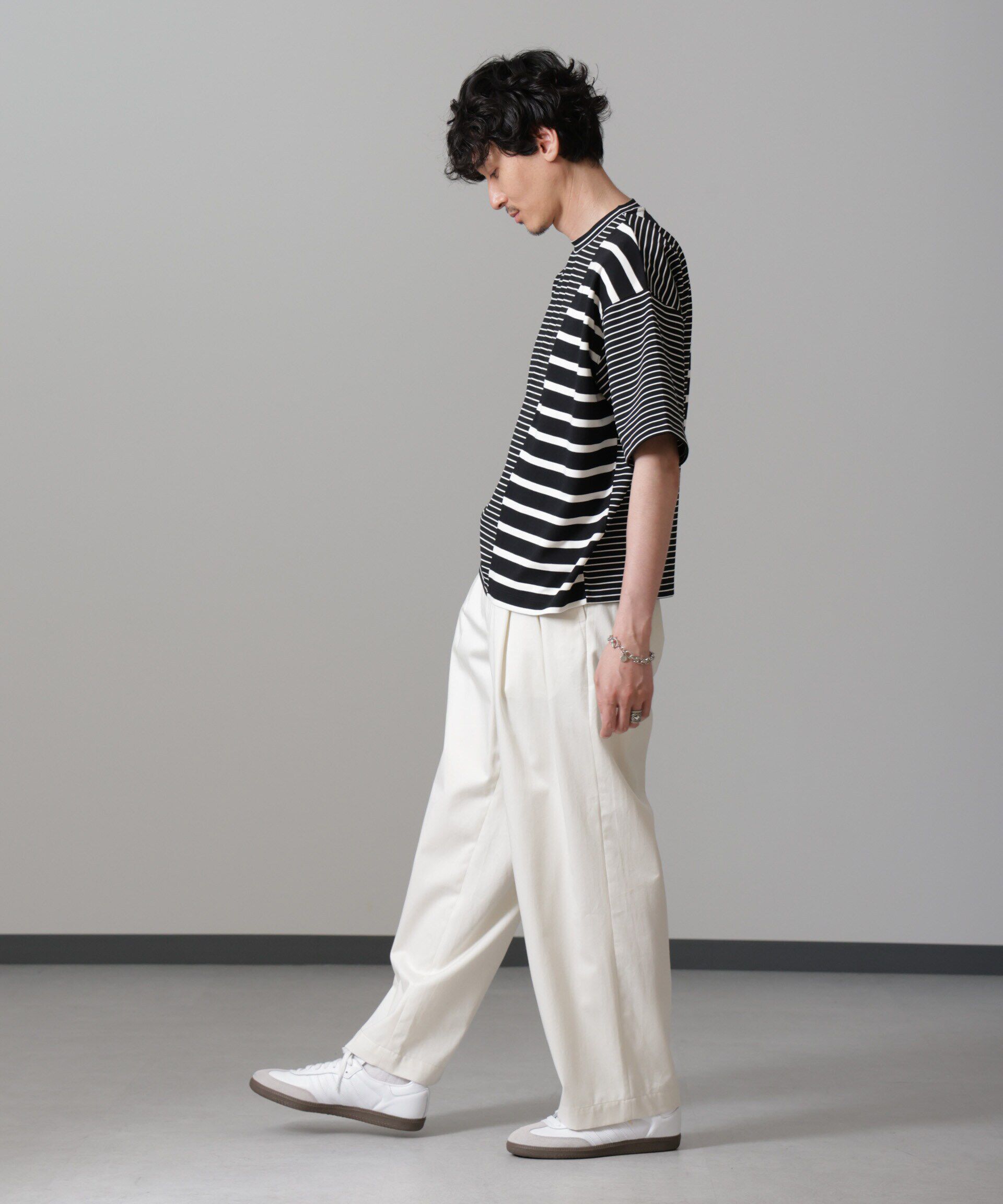 nano･universe「ボーダー切替Ｔシャツ」|Tシャツ・カットソー|