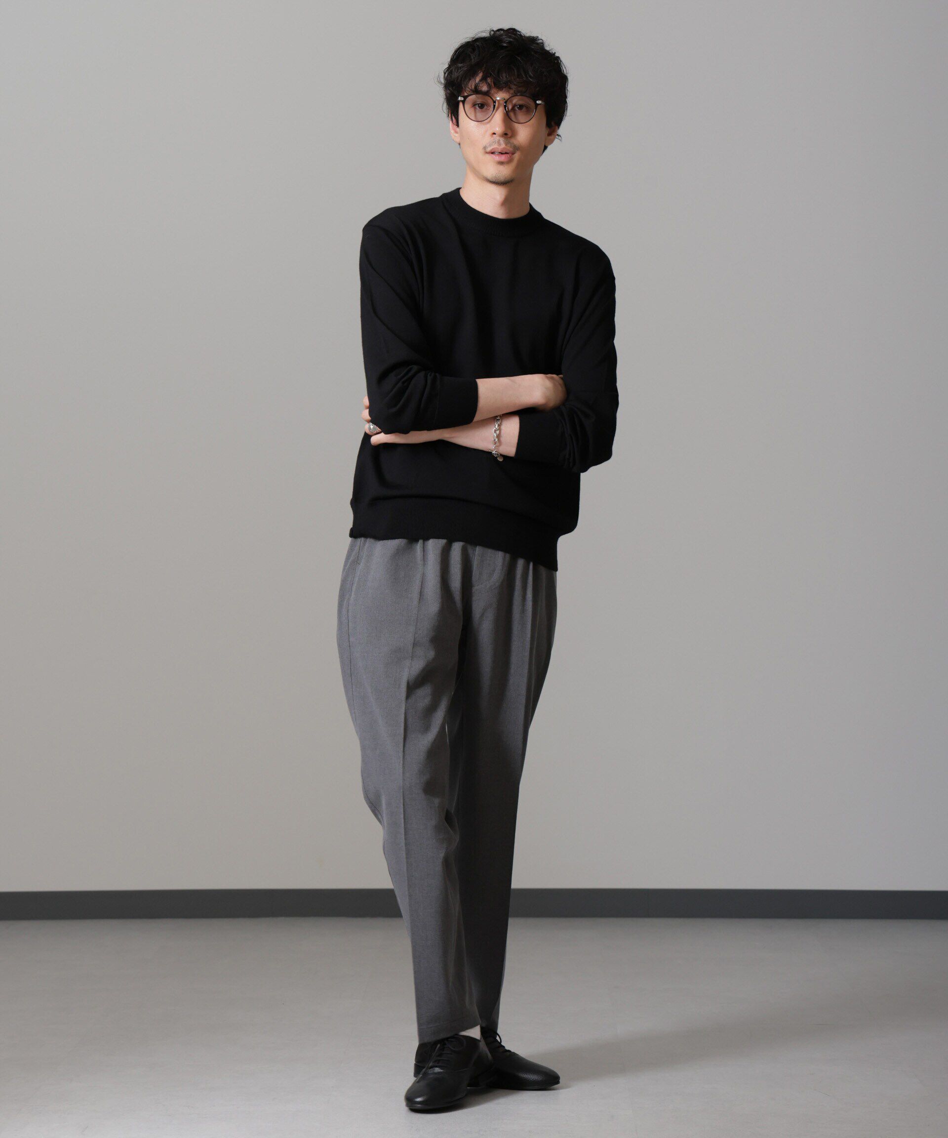 nano･universe「「毛玉レスニット」 ファインゲージクルーネック」|ニット・セーター|