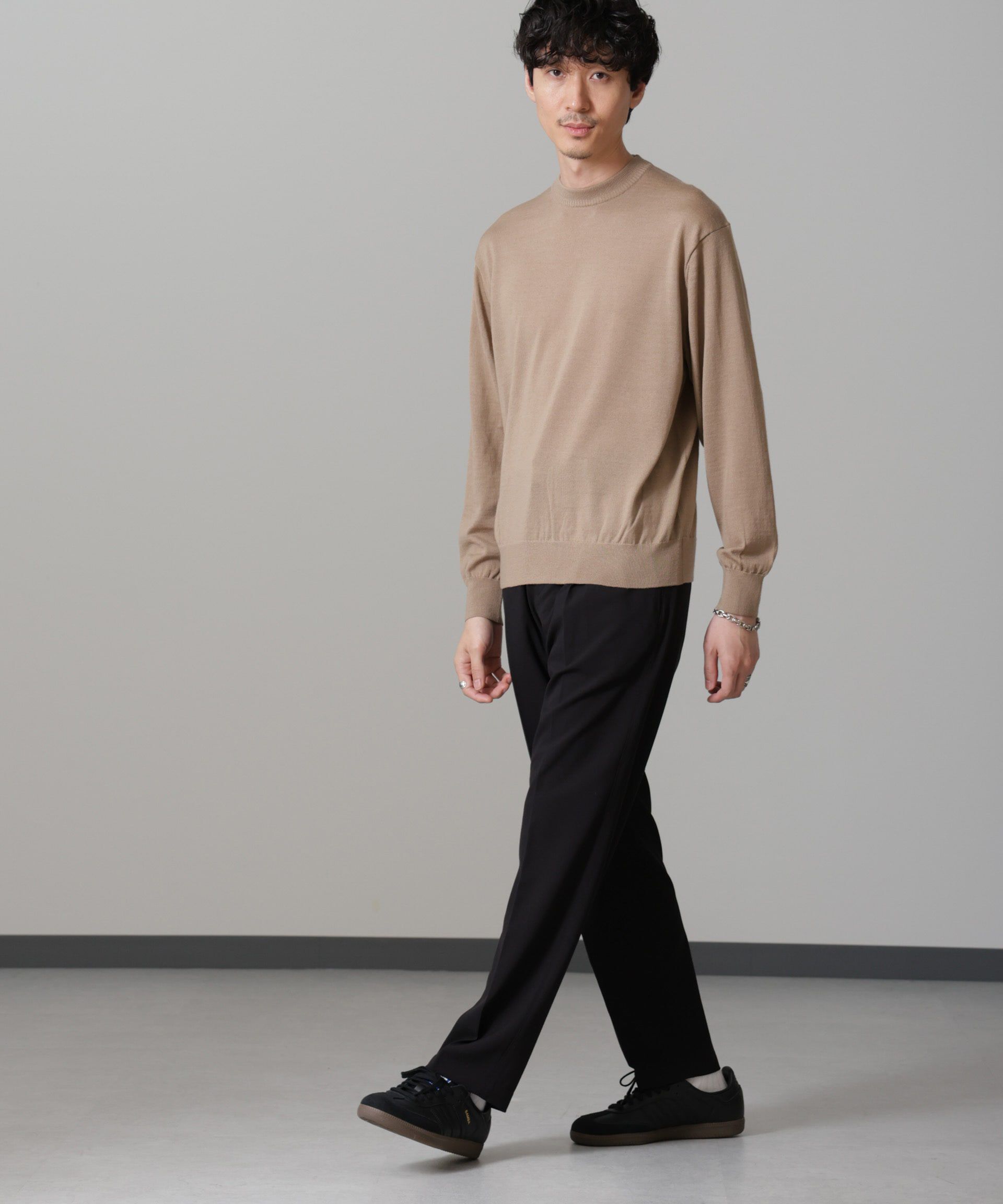 nano･universe「「毛玉レスニット」 ファインゲージクルーネック」|ニット・セーター|