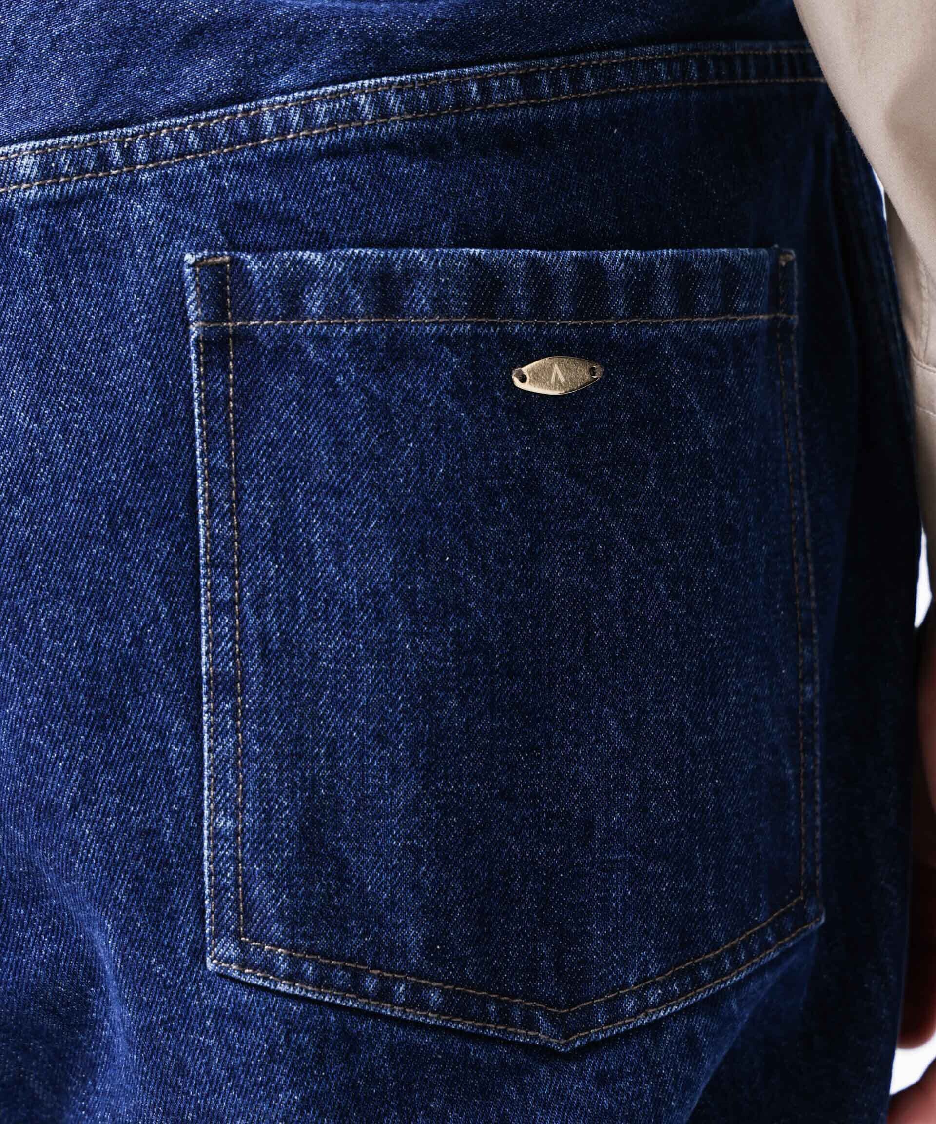 nano･universe「「ASSEMBLANC」ラップディティールデニムトラウザー」|チノ|